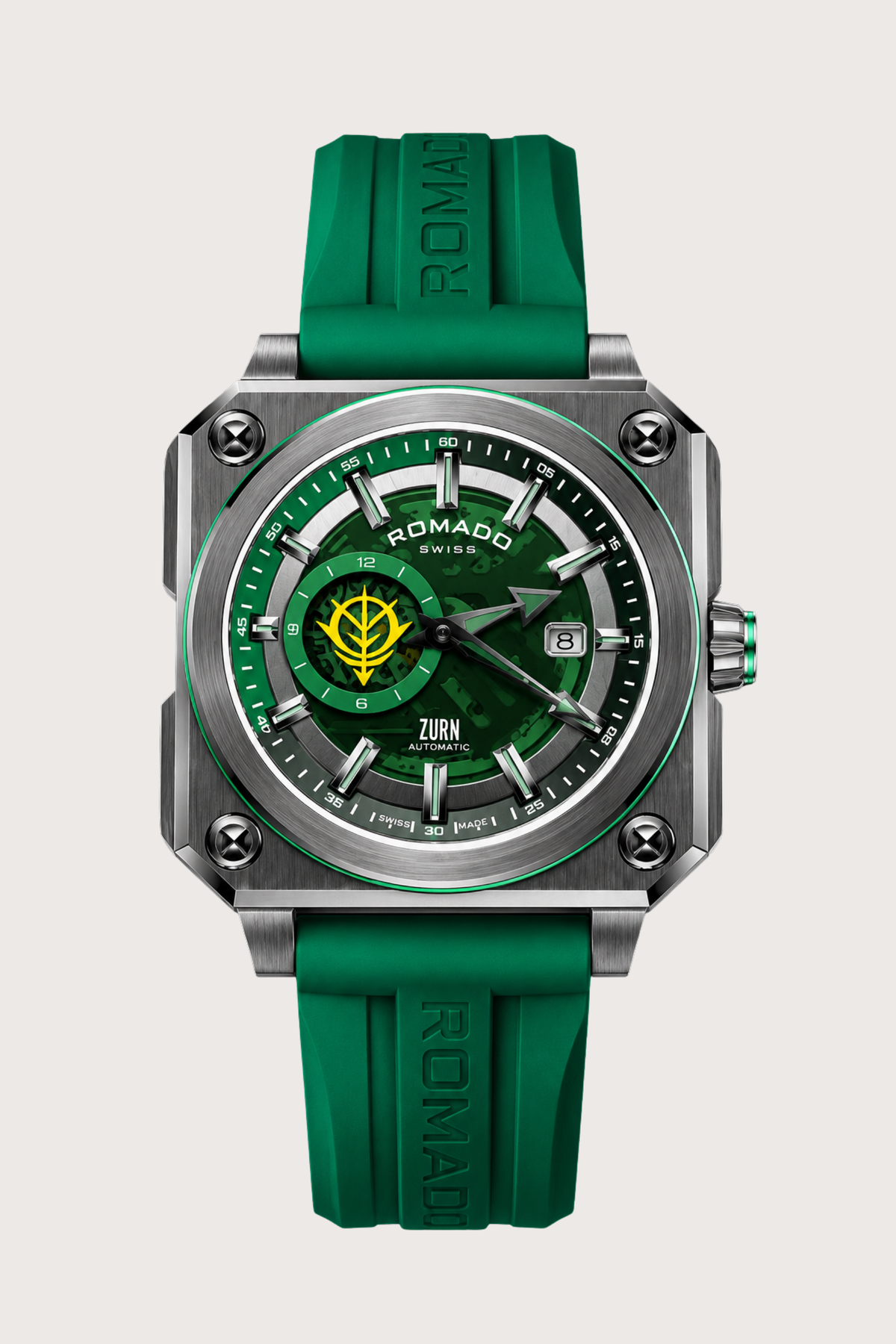 Char’s Zaku Romago Green Automatic Watch