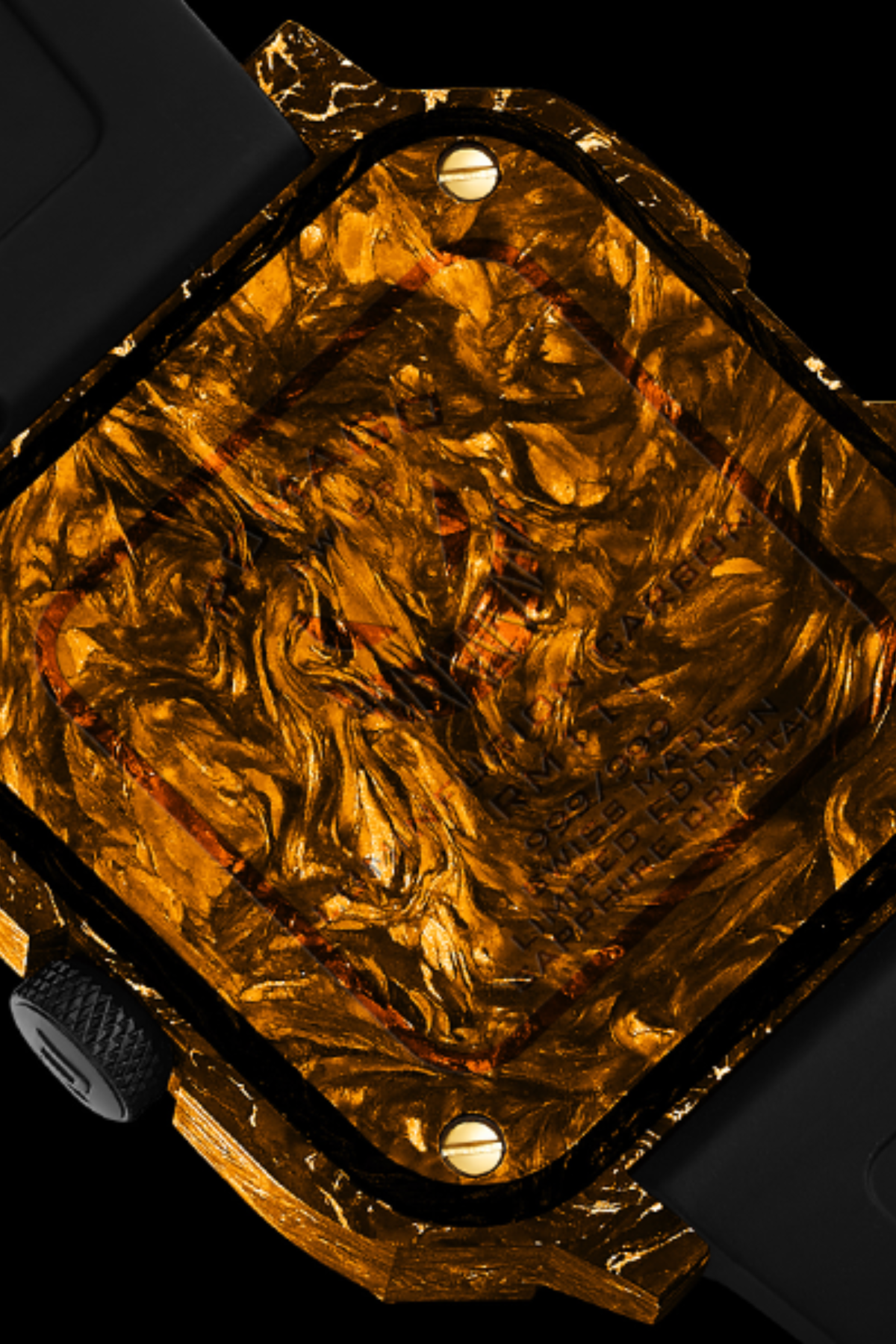Lumin Fusion Carbon Gold Devil Design Automatic Watch