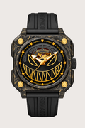 Lumin Fusion Carbon Gold Devil Design Automatic Watch