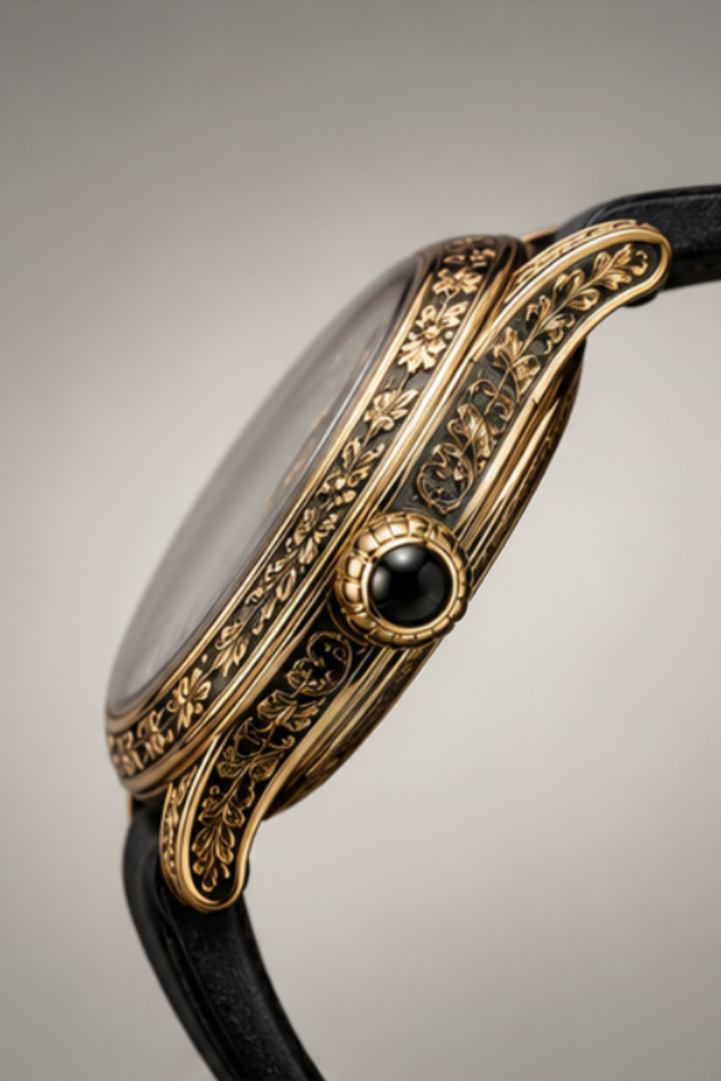 Luxury Ornate Gold Astronomical Tourbillon Watch
