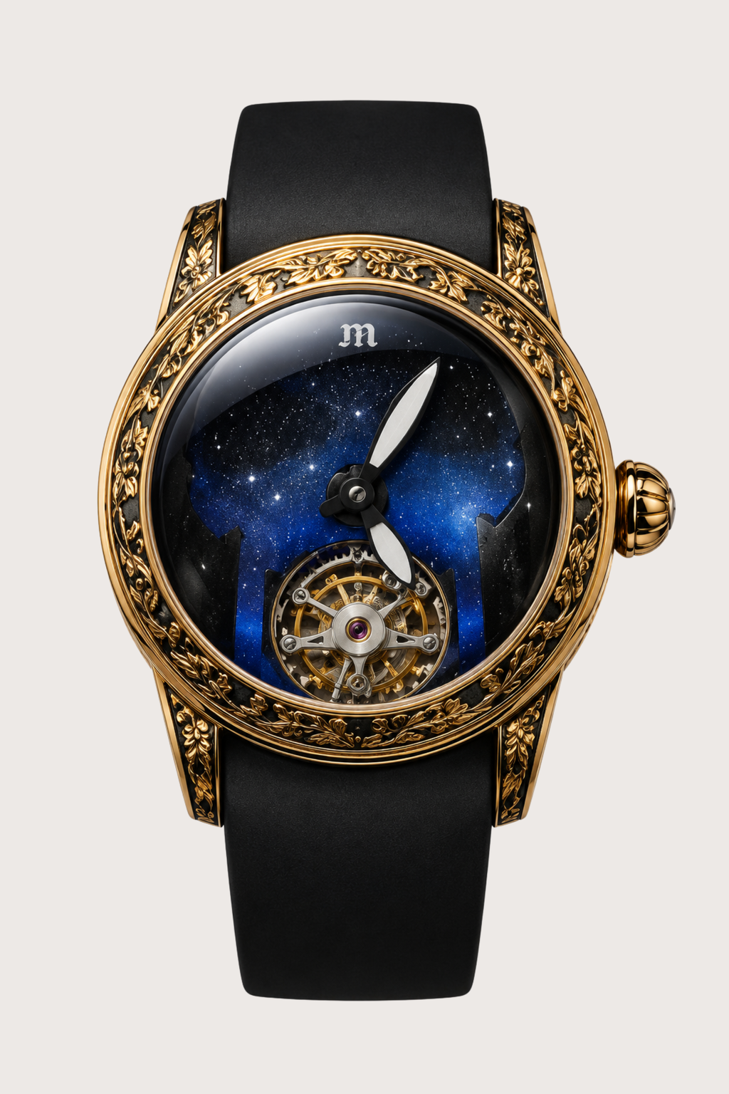 Luxury Ornate Gold Astronomical Tourbillon Watch